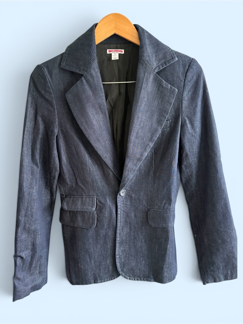 True Religion woman’s Dark Navy Single-Button Blazer